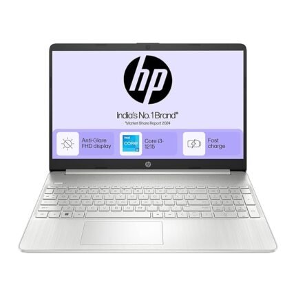 HP 15s-fy5003TU (12th Gen Intel Core i3-1215U, 8GB RAM, 512GB SSD, 15.6" FHD Display), Natural Silver